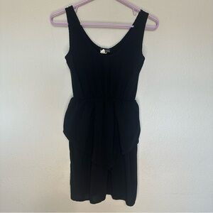 Y2K Whimsigoth Wet Seal Black Sleeveless Mini Dress size XS
